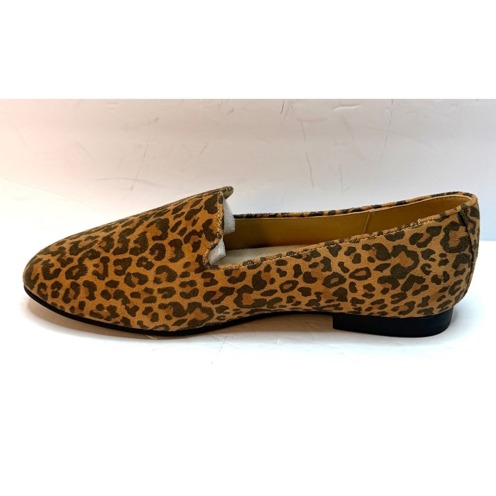 Journee Collection Women Ishani Slip On Tailored Flats Leopard/Camel Size 9W NWT - Picture 5 of 11